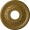 Ekena Millwork Palmetto Ceiling Medallion (Fits Canopies up to 4 7/8"), 12 1/8"OD x 3 1/2"ID x 1"P, Gold CM12PMGLS - alternate 1